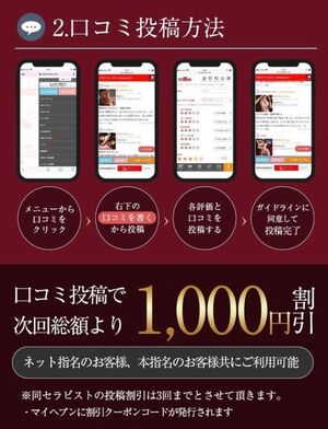 口コミ書くと…？